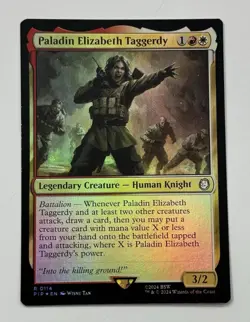 MTG Card Paladin Elizabeth Taggerdy Foil Rare 0114 Fallout Magic NM SEE PICS - Image 3