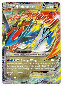 Mega M Salamence EX # XY171 XY Holo Full Art Pokemon Card Promo Near Mint NM - Image 7