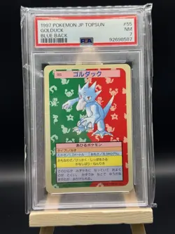 Pokemon Card Japanese - Golduck 055 - Topsun - Blue Back PSA 7 - Image 1