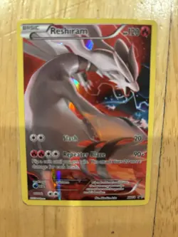 POKEMON RESHIRAM XY74 FULL ART BLACK STAR HOLO FOIL PROMO - Image 3
