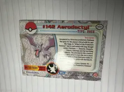 AERODACTYL #142 - BLUE LOGO - NON-HOLO - Series 3 - TOPPS POKEMON CARD - NM - Image 4