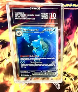 2023 Pokemon Scarlet & Violet 151 English - Blastoise ex 200/165 SIR TAG 10 - Image 1