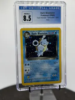 Pokemon CGC 8.5 Swirl + Dark Blastoise Team Rocket 3/82 Holo 2000 Graded SWIRL - Image 3
