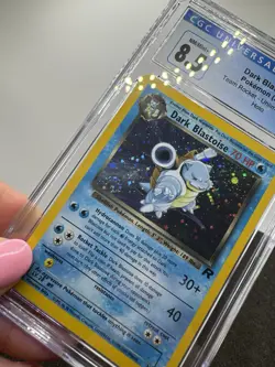 Pokemon CGC 8.5 Swirl + Dark Blastoise Team Rocket 3/82 Holo 2000 Graded SWIRL - Image 5