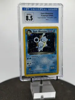 Pokemon CGC 8.5 Swirl + Dark Blastoise Team Rocket 3/82 Holo 2000 Graded SWIRL - Image 7