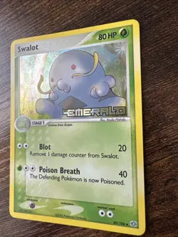 Swalot 40/106 Pokemon TCG 2005 EX Emerald Reverse Holo Stamped NM - Image 8