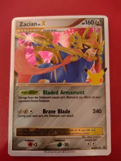 Zacian LV. X - Pokemon Celebrations SWSH135 Black Star Promo - Box Fresh - Image 2