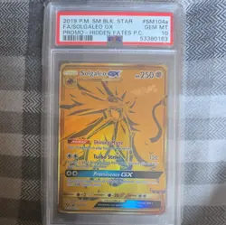 Solgaleo GX SM104a Black Star Promo Hidden Fates Pokemon Graded - PSA 10 - Image 2