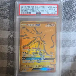 Solgaleo GX SM104a Black Star Promo Hidden Fates Pokemon Graded - PSA 10 - Image 5