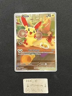 Pokemon Paradox Rift - Plusle - 193/182 - Illustration Art Rare - MINT - Image 1
