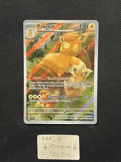 Pokemon Scarlet & Violet - Pawmot - 209/198  - Illustration Art Rare - M/NM - Image 1