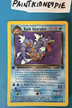 Dark Gyarados 1st Edition Non Holo 25/82 Pokemon TCG-Team Rocket LP - Image 1