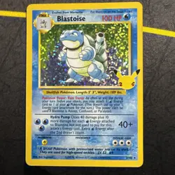 Blastoise Holo 2021 Celebrations Classic Collection 2/102 Pokémon Card - Image 2