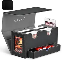 Card Deck Box for MTG, Double Storage Box with 2 Commander Display & 1 Dice Tray - Image 9
