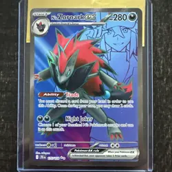 Pokemon TCG N's Zoroark EX Double Rare Holo Card 175/159 Sv09 Journey Together - Image 1