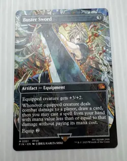 MTG: Final Fantasy - Buster Sword (Borderless, Regular, 0351) - Image 2
