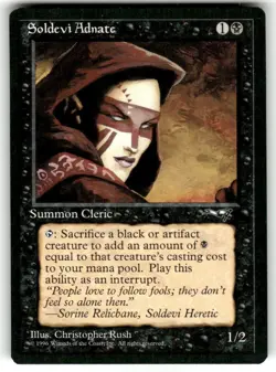 Soldevi Adnate (Woman) Alliances Regular MTG NM - Image 1