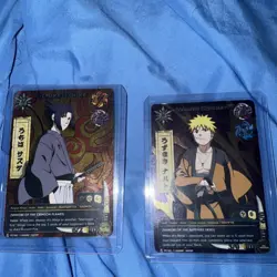 Naruto TCG CCG Sasuke Uchiha Foil Promo Card English Near Mint Samurai Rare - Image 1