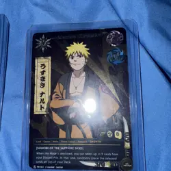 Naruto TCG CCG Sasuke Uchiha Foil Promo Card English Near Mint Samurai Rare - Image 3