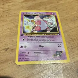 Sabrina's Mr. Mime 94/132 1st Edition Gym Heroes Pokemon Card - Image 1
