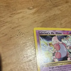 Sabrina's Mr. Mime 94/132 1st Edition Gym Heroes Pokemon Card - Image 4