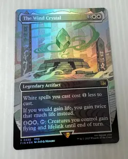 MTG The Water Crystal (Nonfoil) & The Wind Crystal (Foil) Final Fantasy Magic - Image 2
