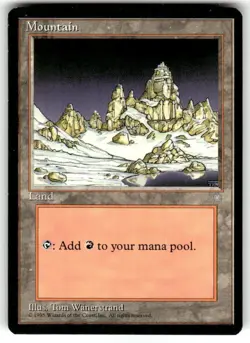 Mountain (C) Ice Age NM Basic Land MAGIC THE GATHERING MTG CARD - Image 1