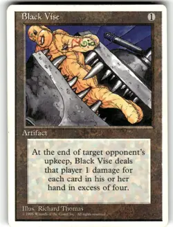 Black Vise MTG Core Set 4th Edition Regular MTG NM - Image 1