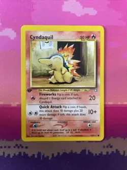 LIVE Pokemon Card Cyndaquil Neo Genesis 1st Edition 57/111 Near Mint - Image 3