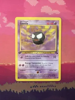 LIVE Pokemon Card Gastly Fossil 1st Edition Uncommon 33/62 Near Mint - Image 3