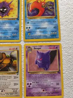 10 X Pokemon Cards From 1999 Bundle With  Gengar - Image 3