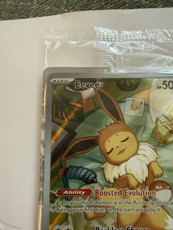 Pokémon Center Stamped  TCG Prismatic Evolutions Eevee Card SVP 173 SEALED - Image 2