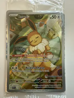 Pokémon Center Stamped  TCG Prismatic Evolutions Eevee Card SVP 173 SEALED - Image 6