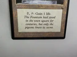 FOUNTAIN OF YOUTH MAGIC THE GATHERING THE DARK MTG 1994 Trading Card  #410 - Image 3