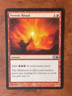 Pyretic Ritual MTG Magic the Gathering Card LP Lightly Played M11 - Image 1
