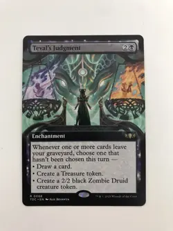 Teval's Judgment Extended Borderless MTG Magic the Gathering Card NM Mint TDC - Image 1