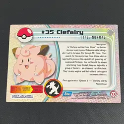 Pokemon Nintendo Card Topps Year 1988 Clefairy #35 - Image 4