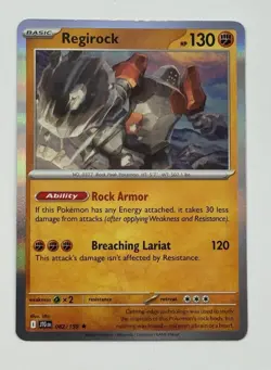 Pokémon TCG 082/159 Regirock Journey Together Holo Rare NM Card SEE PICS JTG - Image 1