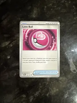 Pokémon TCG Love Ball Trainer Card 156/167 Twilight Masquerade - Image 1