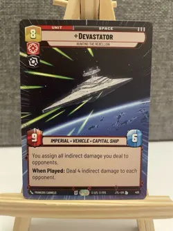 Star Wars Unlimited JTL - Devastator Hunting The Rebellion - H/S  Card 877 - Image 1