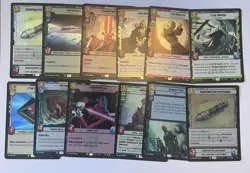 Star Wars Unlimited Legends Of The Force Legendary Foil Cards X 12 - Image 1
