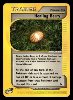 Healing Berry 125/147 Uncommon Aquapolis Set Pokemon Card - Image 3