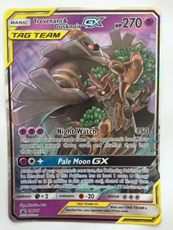 Trevenant & Dusknoir GX SM217 JUMBO Oversized Pokemon Card SLEEVE & TOPLOADER - Image 1