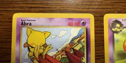 Dark Alakazam, Dark Kadabra, Abra Team Rocket Regular 3-card Set Moderate Play - Image 13