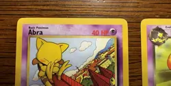 Dark Alakazam, Dark Kadabra, Abra Team Rocket Regular 3-card Set Moderate Play - Image 2