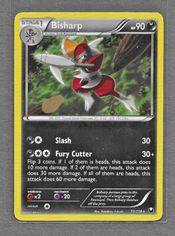 Bisharp  72/108 Rare Non Holo English Pokemon Card Dark Explorers - Image 3