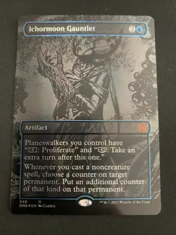 Ichormoon Gauntlet (Oil Slick Raised Foil) Phyrexia: All Will Be One Foil - Image 1