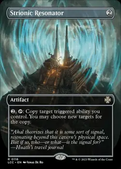 Near Mint x 1 Strionic Resonator - Foil - Borderless Commander: The Lost Caverns - Image 1