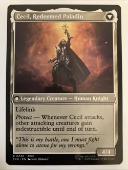 Cecil, Dark Knight   Cecil, Redeemed Paladin FIN Final Fantasy MTG 91 Regular - Image 2