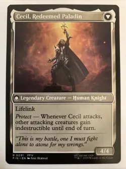 Cecil, Dark Knight   Cecil, Redeemed Paladin FIN Final Fantasy MTG 91 Regular - Image 4